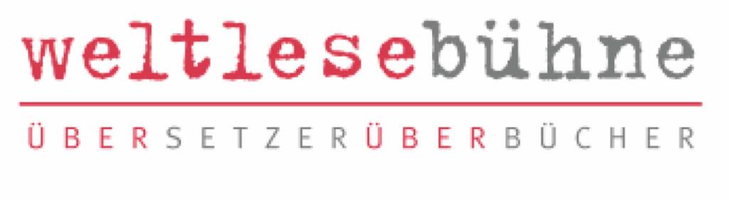 Logo mit Schriftzug: weltesebühne, Über setzer über bücher