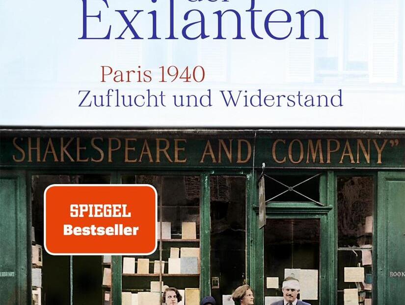 Titelseite des Buchs: Die Buchhandlung der Exilanten Paris 1940 – Zuflucht und Widerstand. Von Uwe Neumahr. C.H. Beck Verlag, München